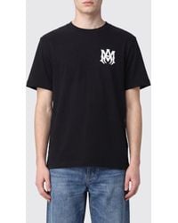 Amiri - Relaxed Fit Drop Shoulder Cotton T-Shirt With Logo - Lyst