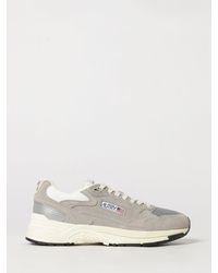 Autry - Hyperway Bicolour Leather And Mesh Low-Top Sneakers - Lyst