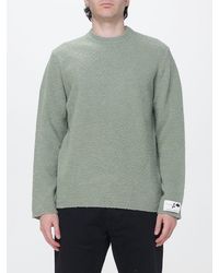 Golden Goose - Pure Virgin Wool Crewneck Jumper With Ribbed Trims - Lyst