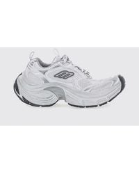 Balenciaga - Low-Top Mesh And Rubber Trainers With Chunky Sole And Double Pull-Tab - Lyst