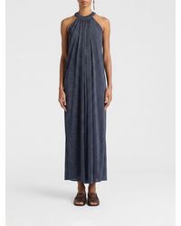 Momoní - Momon&Igrave Yuca Halter Neck Midi Tunic Dress Momoni - Lyst