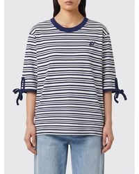 Baum und Pferdgarten - Striped Cotton T-Shirt With Embroidered Logo - Lyst