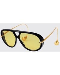 Bottega Veneta - Bv1273S Metal And Acetate Sunglasses - Lyst