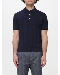 Manuel Ritz - Cotton Knit Polo Shirt - Lyst