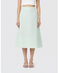 Jil Sander - Cotton Midi Skirt - Lyst