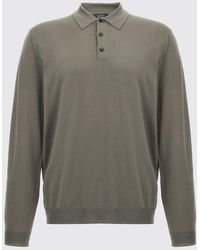 Zanone - Basic Poloshirt Aus Wollmischung - Lyst
