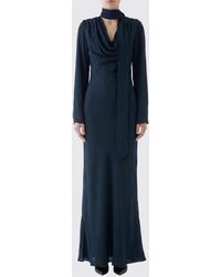 ROTATE BIRGER CHRISTENSEN - Long Crêpe Dress - Lyst