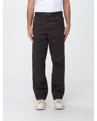 Carhartt - Simple Wide-Leg Cotton-Blend Trousers With Rear Logo - Lyst