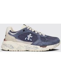 Premiata - Mased Laminated Leather And Nylon Sneakers - Lyst