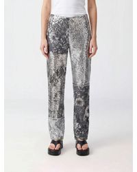 Maison Margiela - Low-Rise Wide-Leg Trousers With Floral Sequins - Lyst