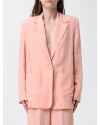 Hanita - Linen Blend Single-Breasted Blazer - Lyst