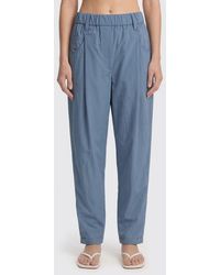 Brunello Cucinelli - Slim Fit Cotton Trousers - Lyst