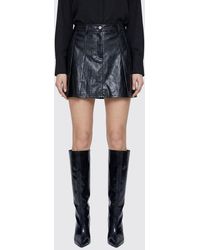 Michael Kors - Faux Leather Skirt - Lyst