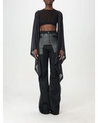 Rick Owens - Top Flag in cotone e seta - Lyst