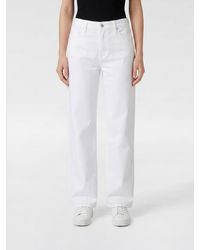 PAIGE - High-Waisted Straight Jeans - Lyst