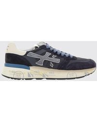 Premiata - Mick Used Leather And Canvas Sneakers - Lyst