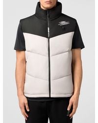 Philipp Plein - Logo Padded Nylon Vest - Lyst