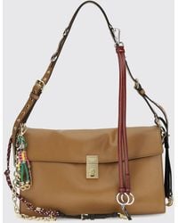 Prada - Large Soft Sound Calf Leather Shoulder Bag - Lyst