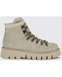 Pedro Garcia - Suede Outdoor Ankle Boots With Shearling Lining - Lyst