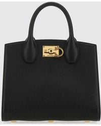 Ferragamo - Studio Box Bag Leather Handbag - Lyst