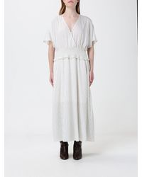 Liu Jo - Striped Cotton Midi Dress - Lyst