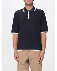 Laneus - Knitted Cotton Polo Shirt - Lyst