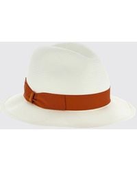 Borsalino - Woven Raffia Hat - Lyst