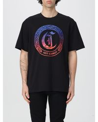 Just Cavalli - T-shirt in cotone con logo - Lyst
