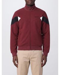 McQueen - Zipped Turtleneck Sweatshirt With Contrast Logo - Lyst