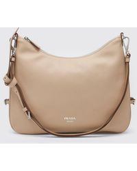 Prada - Large Fold Leather Bag - Lyst