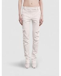 Patrizia Pepe - Cotton Blend Slim Fit Trousers - Lyst