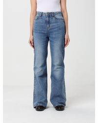 Ami Paris - Jeans Flared De Denim De Algodón - Lyst