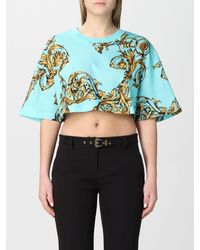 Versace - T-shirt With Baroque Pattern - Lyst