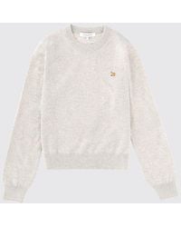 Maison Kitsuné - Maglia A Girocollo Con Logo - Lyst