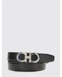 Ferragamo - Gancini Calfskin Leather Belt - Lyst