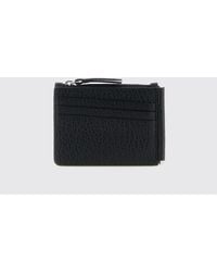 Maison Margiela - Grained Leather Bifold Wallet With Four Stitches - Lyst