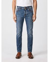 Jacob Cohen - Mid-Rise Skinny Fit Stretch Cotton Denim Jeans - Lyst