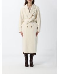 Max Mara - Madame Double-Breasted Long Wool Coat With Belt - Lyst