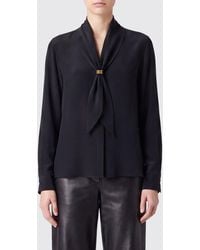 Max Mara - Pussy-Bow Silk Shirt With Long Sleeves - Lyst