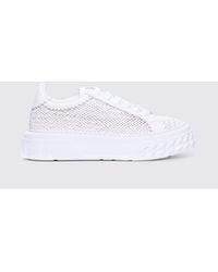 Casadei - Woven Leather Platform Sneakers - Lyst