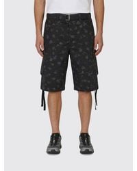 Sacai - Floral Print Cotton Cargo Shorts - Lyst