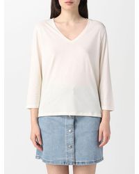 Majestic Filatures - T-shirt in misto cotone - Lyst