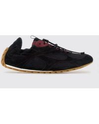 Bottega Veneta - Orbit Flash Suede And Nylon Sneakers - Lyst