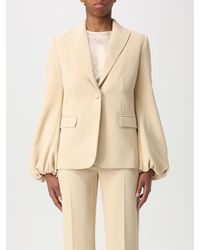 Twinset - Single-Breasted Blazer With Puff Sleeves - Lyst