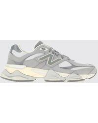 New Balance - 9060 Suede And Mesh Trainers With Oversized Sole - Lyst