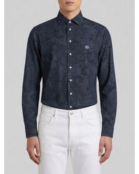 Etro - Classic Cotton Shirt With Paisley Print - Lyst