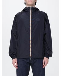 Burberry - Lightweight Nylon Hooded Windbreaker Jacket With Ekd Logo - Lyst