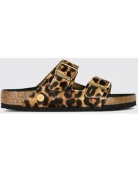 Birkenstock - Arizona Animal Print Pony Hair Sandals - Lyst