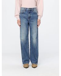 KHAITE - High-Waisted Five-Pocket Wide Leg Jeans - Lyst