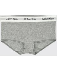 Calvin Klein - Cotton Blend Logo Culottes - Lyst